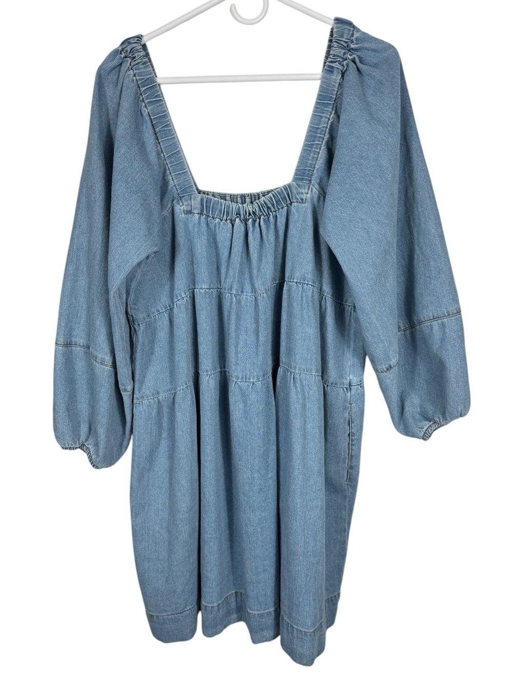 House of Harlow 1960 Nicole Richie Denim Babydoll Dress, Size 10
